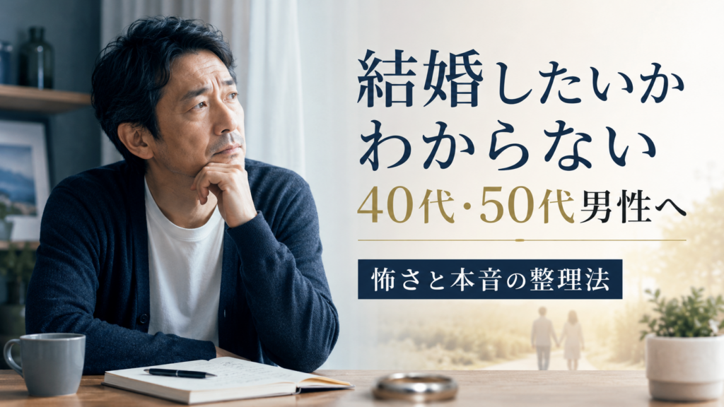 結婚したいのかわからない